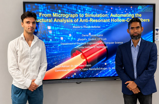 Daniel defended MSc thesis